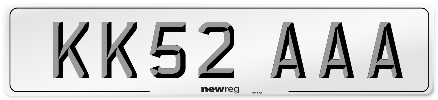 KK52 AAA Number Plate from New Reg